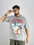 Erkek Yıkamalı Kumaş Baskılı T-Shirt 2
