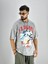 Erkek Yıkamalı Kumaş Baskılı T-Shirt 3