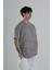 Gri Halat Detaylı Tasarım T-Shirt 4