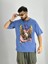 Erkek Yıkamalı Kumaş Baskılı T-Shirt 2