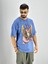 Erkek Yıkamalı Kumaş Baskılı T-Shirt 3