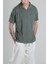 Yeşil V Yaka T-Shirt 3