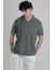 Yeşil V Yaka T-Shirt 5