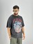 Erkek Yıkamalı Kumaş Baskılı T-Shirt 2
