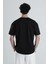 Siyah Halat Detaylı Tasarım T-Shirt 5