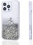 iPhone 15 Pro Max Uyumlu Kılıf Sıvılı Simli Şeffaf Arka Yüzey Tkdr Keto Silikon Kapak-Gümüş 1