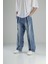 Premium Kalite Mavi Baggy Kot Pantolon 2