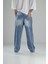 Premium Kalite Mavi Baggy Kot Pantolon 4