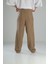 Aerobin Keten Kahve Baggy Pantolon 4