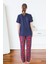 Estiva 25160 Kadın Marla Ekoseli Kısa Kol Pijama Takımı 2