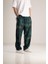 Karma Desenli Yeşil Baggy Pantolon 2