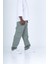 Gabardin Kumaş Su Yeşili Baggy Pantolon 4
