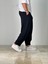 Double Paça Detaylı Siyah Pantolon 3