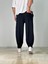 Double Paça Detaylı Siyah Pantolon 4