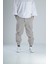 Paça Detaylı Bej Jogger Pantolon 1