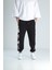 Çizgi Roman Detaylı Siyah Jogger Pantolon 1