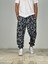 Siyah Beyaz Grafiti Desenli Jogger 2