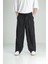 Aerobin Keten Siyah Baggy Pantolon 1