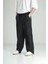 Aerobin Keten Siyah Baggy Pantolon 2