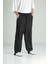 Aerobin Keten Siyah Baggy Pantolon 3