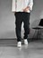 Kargo Cepli Chinese Detaylı Siyah Baggy Pantolon 1