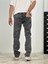 Premium Kalite Regular Kalıp Gri Likralı Kot Pantolon 4