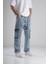 Premium Kalite Mavi Baggy Pantolon 2