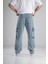 Premium Kalite Mavi Baggy Pantolon 4
