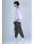 Sosyal Desenli Pileli Jogger 3
