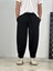 Double Paça Detaylı Siyah Pantolon 4