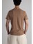 Jakarlı Kahve Örme T-Shirt 3
