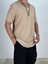 Lycralı Bej T-Shirt 2