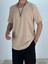 Lycralı Bej T-Shirt 3