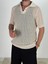 Örme Triko Polo Bej T-Shirt 3
