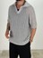 Örme Triko Polo Gri T-Shirt 3