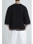 Fakir Kol Rattan Detaylı Bohem Siyah T-Shirt 4