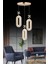 LED Alfa 3'li Gold 3 Renk Ledli Kristal Taşlı Modern LED Avize 1