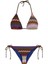 Renkli Simli Triko Üçgen Bikini Takım 2