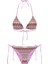 Triko Örme Çok Renkli Üçgen Bikini Takım 1