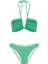 V Detaylı Parlak Yeşil Bikini Takım 1