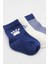3'lü Penye Soket Çorap BS10110 Indigo 4
