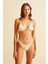 Dokulu Aksesuarlı Ekru Üçgen Bikini Takım 1