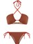 Halter Yaka Desenli Bikini Takım 1