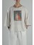 Kaplumbağa Detaylı Keten T-Shirt 1