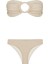 Büzgülü Straplez Lurex Bikini Takım 1