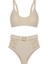 V Kesim Ekru Bikini Takım 5