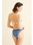 Biyeli V Kesim Petrol Mavi Bikini Takım 4