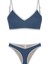 Biyeli V Kesim Petrol Mavi Bikini Takım 5
