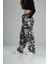 Yazı Desenli Baggy Pantolon 2