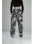 Yazı Desenli Baggy Pantolon 4